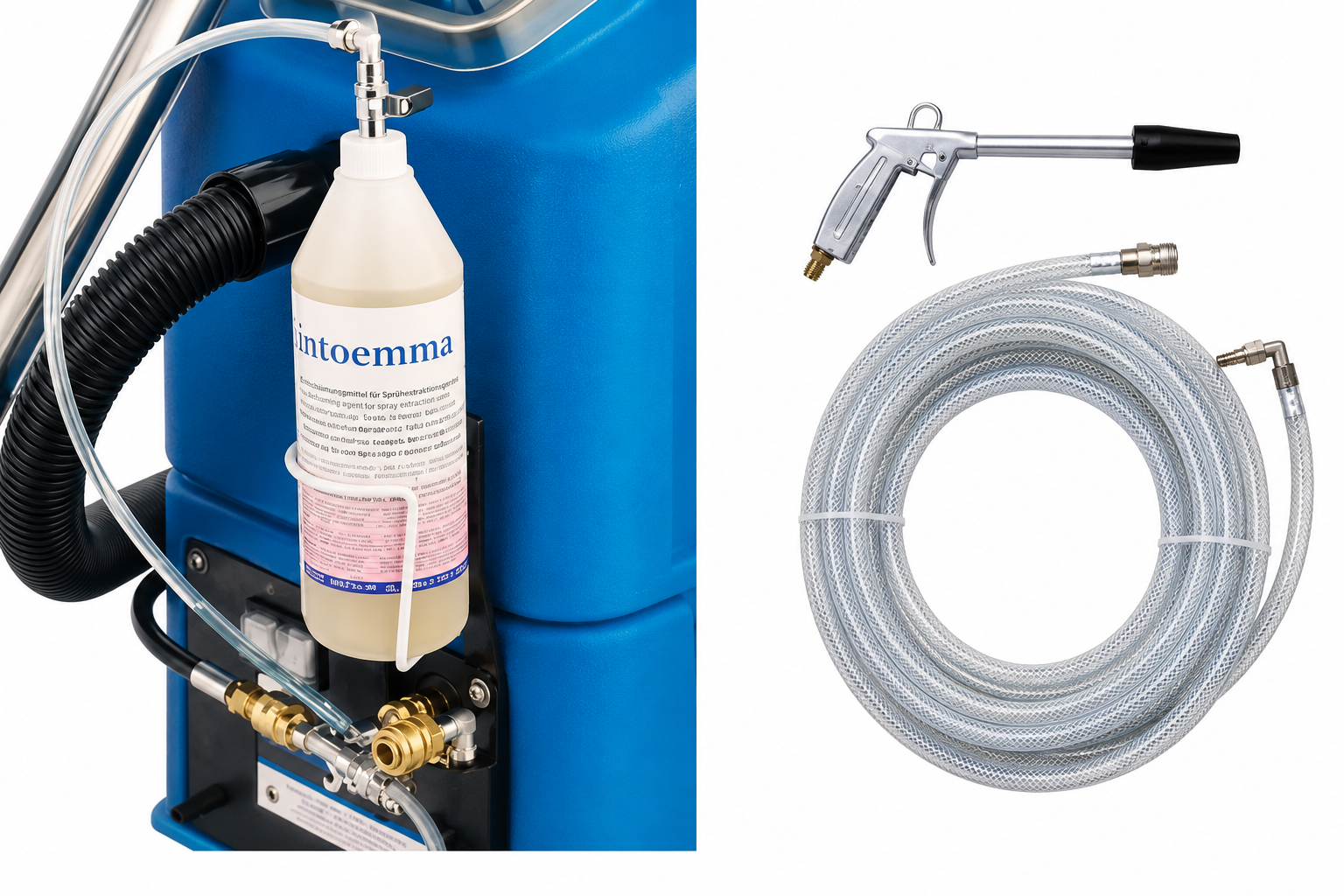 SMARTKIT-CH + Prespray-MX, Patentierte SMARTKIT-Vorrichtung für Charis, für automatische Dosierung des Reinigungsmittels und Abspülung.