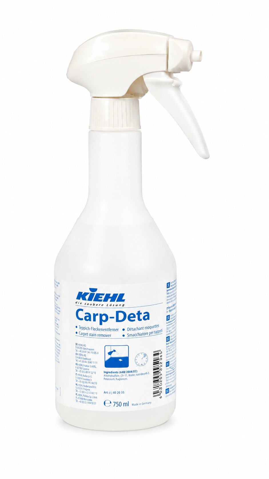 Kiehl Carp-Deta, Textil/ Teppich-Fleckenentferner, 750 ml Sprühflasche