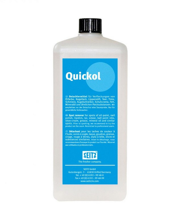 Quickol 1l, Nachdetachiermittel für wasser- und lebensmittellösliche Flecken
