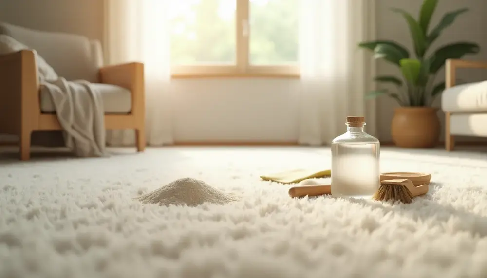 Teppich reinigen mit Backpulver und Essig: Eine natürliche Lösung für jeden Fleck