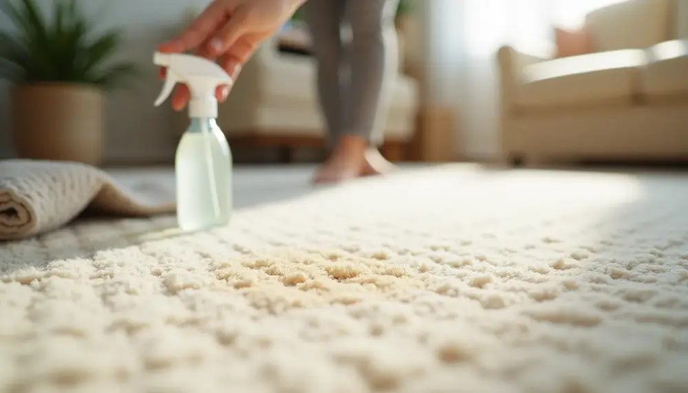 Teppichflecken effektiv entfernen: Klarspüler als Geheimwaffe